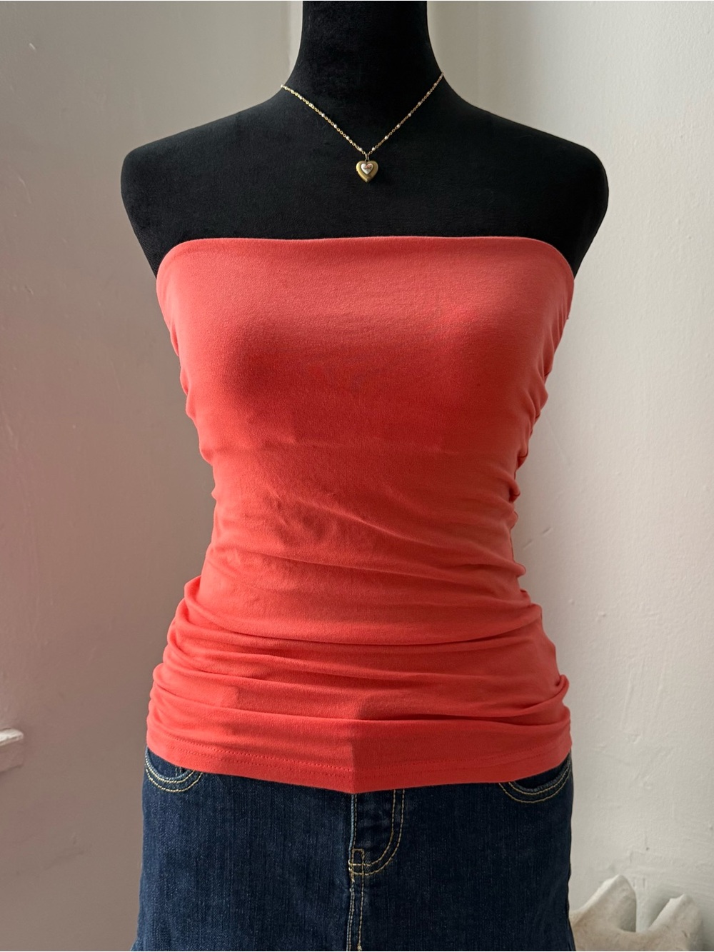 Y2K H&M Orange Tube Top